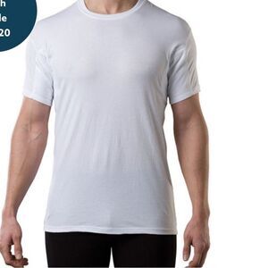 Thompson Tee Men Sweat Proof Undershirt - Original Fit Crewneck White NWT in pkg